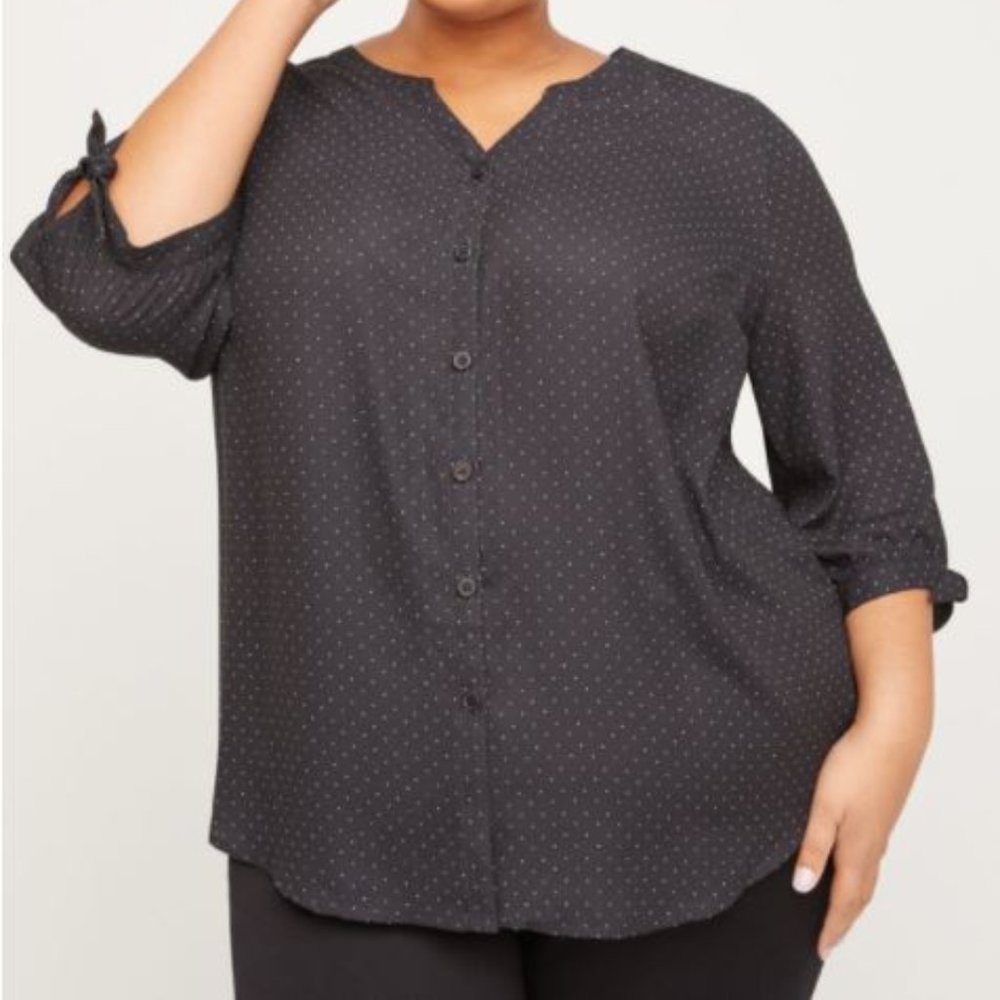Georgette Blossom Buttonfront Top